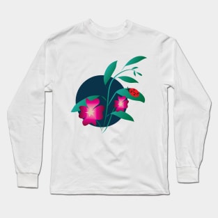 Flowers and the Moon Long Sleeve T-Shirt